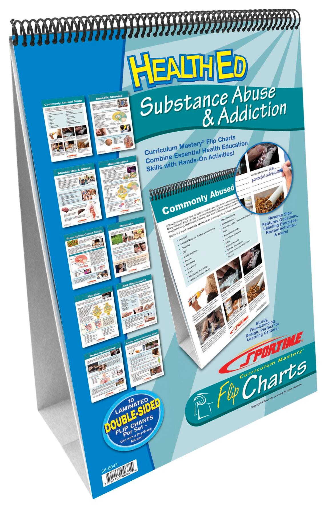 Image for Sportime Substance Abuse and Addiction Flip Chart Set, Grades 5 to 12 from School Specialty